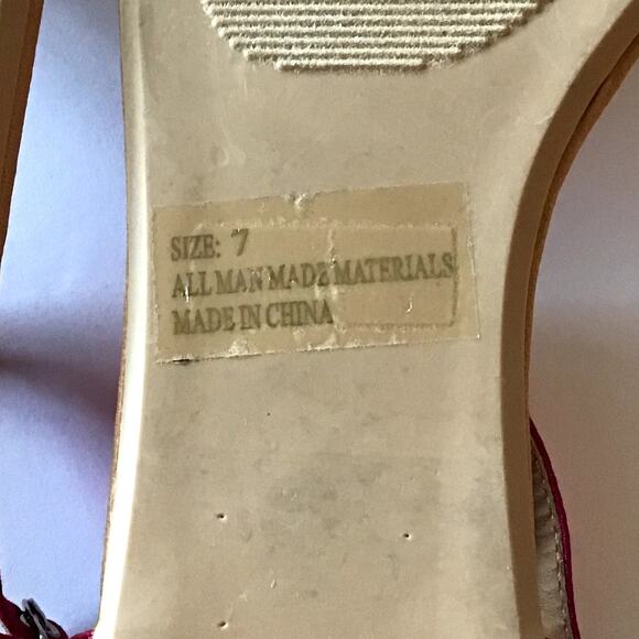 Shi By Journeys Women's 7 Pink T-Strap Gladiator Rhinestone Sandals Glam Bling - Picture 11 of 11